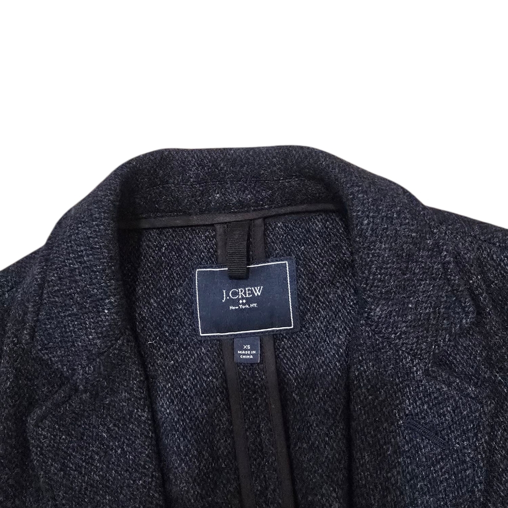 J. Crew Navy Blue Wool Blend Blazer Size XS - Picture 3 of 10